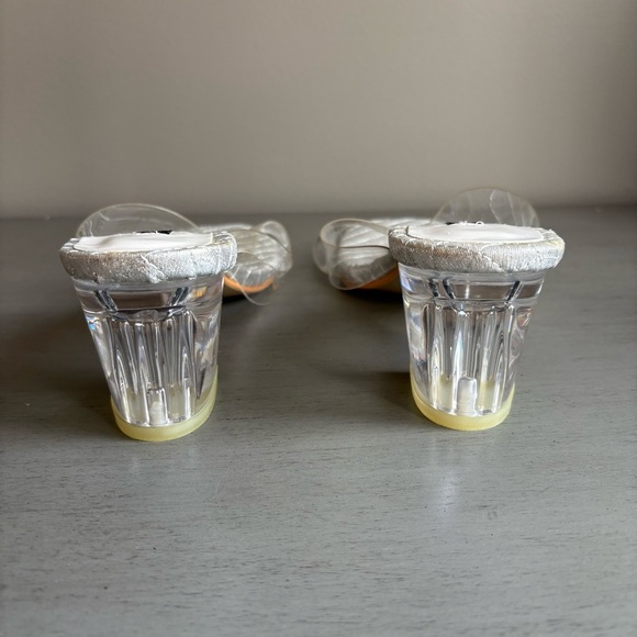 Manxixi Criss- Cross Transparent Clear Block Heel Slip On Shoe Women EU 39 US 8 - Picture 8 of 13